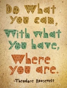 do what you can with what you have quote