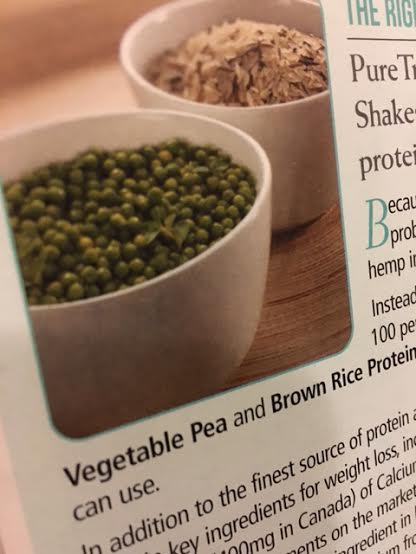 Two popular plant-based proteins for shakes are pea and brown rice